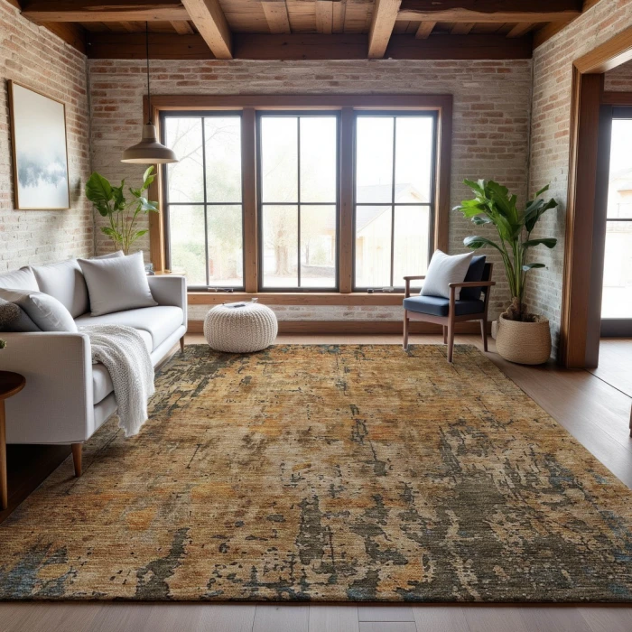Addison Mayfield Orange AMF1203 5ft. x 7ft. 6in. Rect. Rug