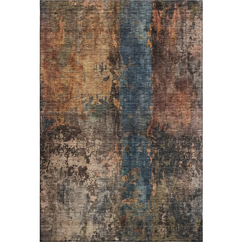 Addison Mayfield Blue AMF1204 - 8ft. Round Rug