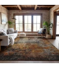 Addison Mayfield Orange AMF1210 - 8ft. Round Rug