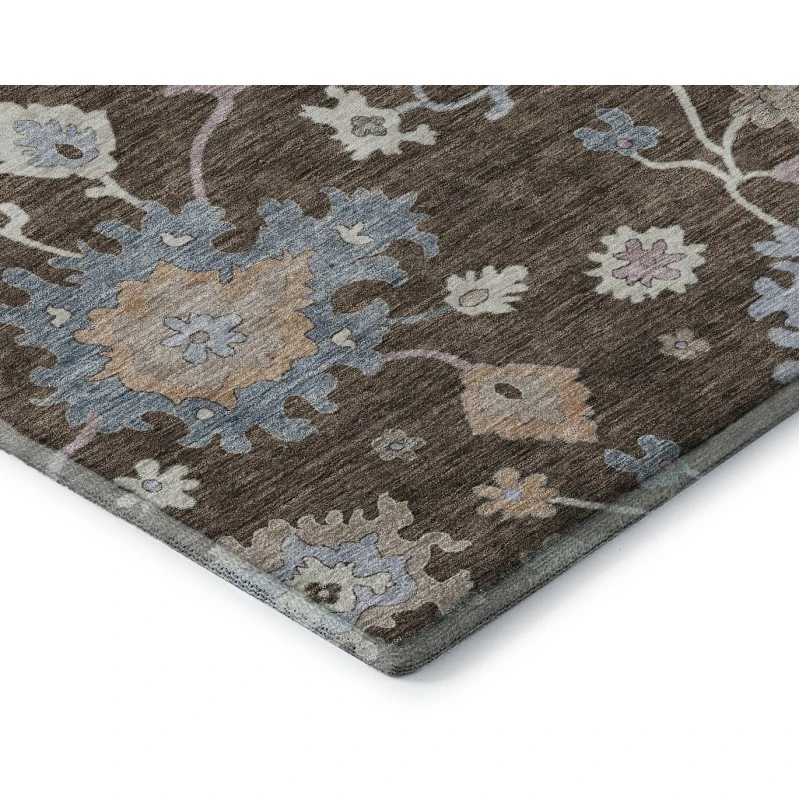 Addison Mayfield Brown AMF1218 - 8ft. Round Rug