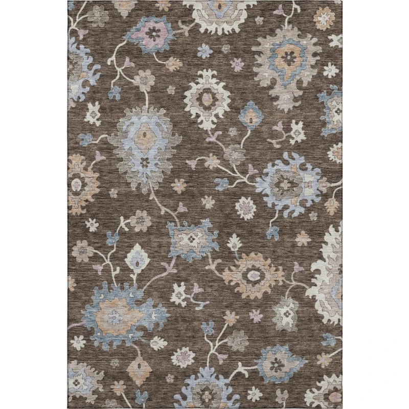 Addison Mayfield Brown AMF1218 - 8ft. Round Rug