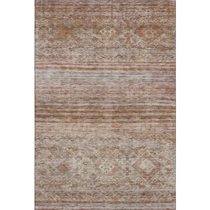 Addison Mayfield Orange AMF1219 - 8ft. Round Rug