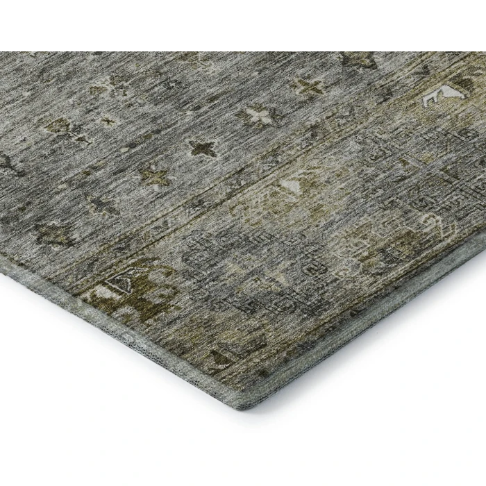 Addison Mayfield Gray AMF1220 - 8ft. Round Rug