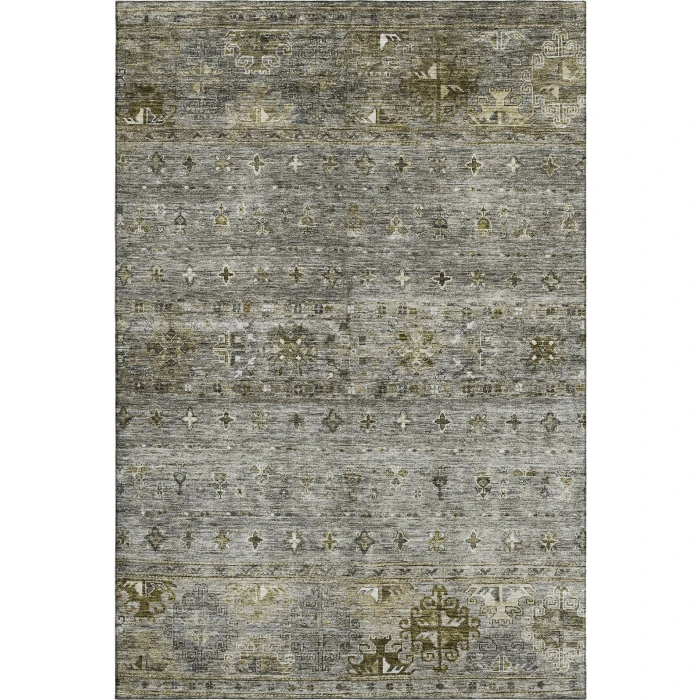 Addison Mayfield Gray AMF1220 - 8ft. Round Rug