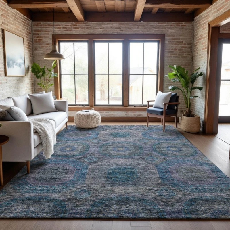 Addison Mayfield Blue AMF1221 5ft. x 7ft. 6in. Rect. Rug