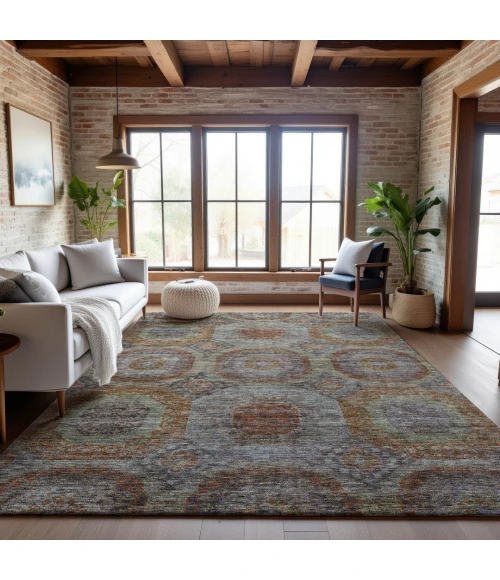 Addison Mayfield Orange AMF1221 9ft. x 12ft. Rect. Rug
