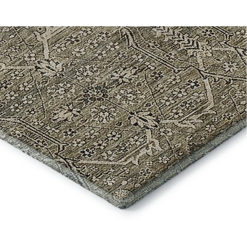 Addison Mayfield Brown AMF1223 - 8ft. Round Rug