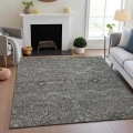 Addison Mayfield Gray AMF1223 - 8ft. Round Rug