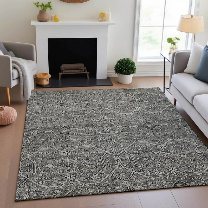 Addison Mayfield Gray AMF1223 - 8ft. Round Rug
