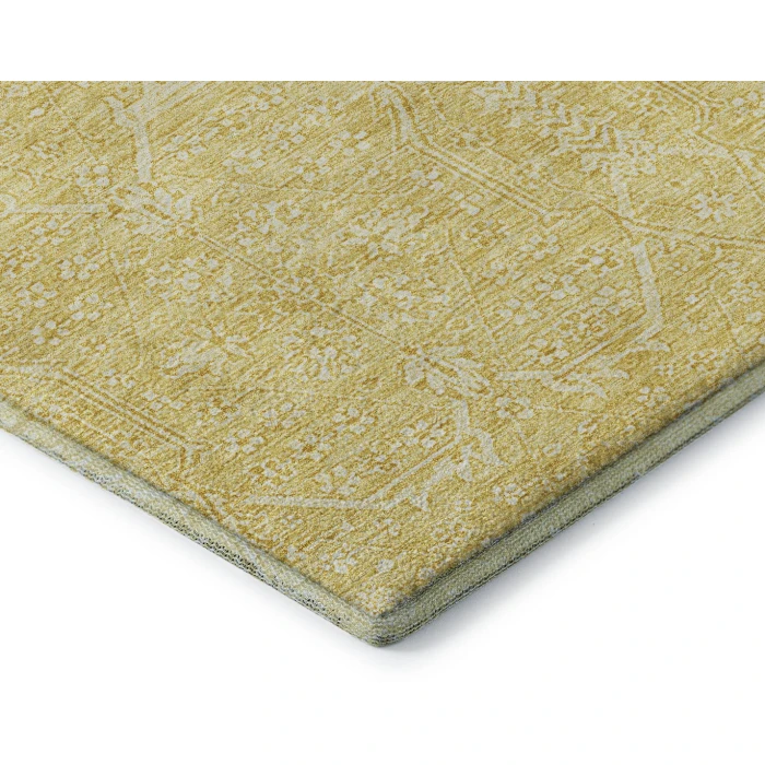 Addison Mayfield Gold AMF1224 - 8ft. Round Rug