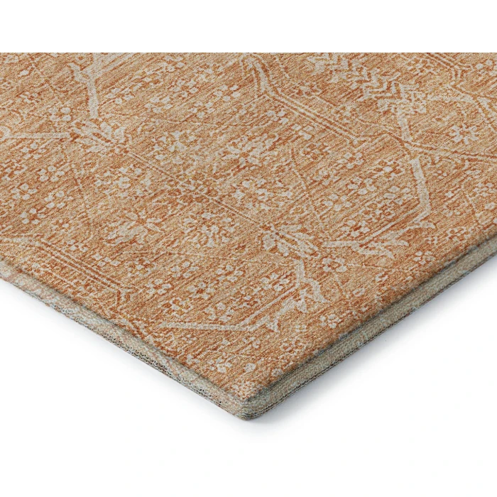 Addison Mayfield Orange AMF1224 - 8ft. Round Rug