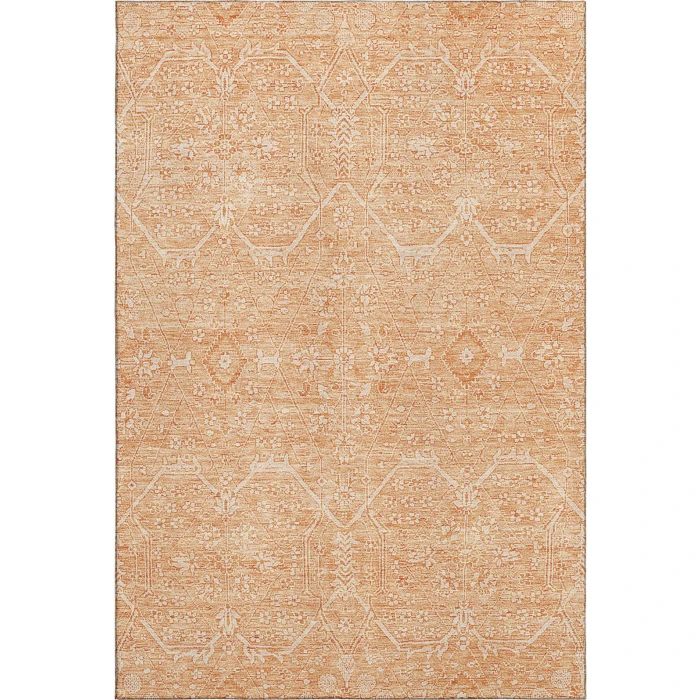 Addison Mayfield Orange AMF1224 - 8ft. Round Rug