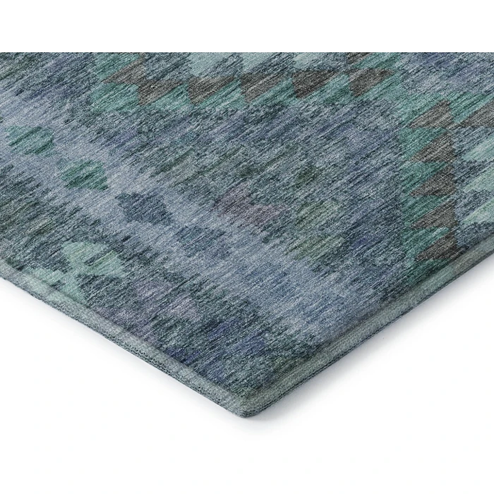 Addison Mayfield Blue AMF1226 - 8ft. Round Rug