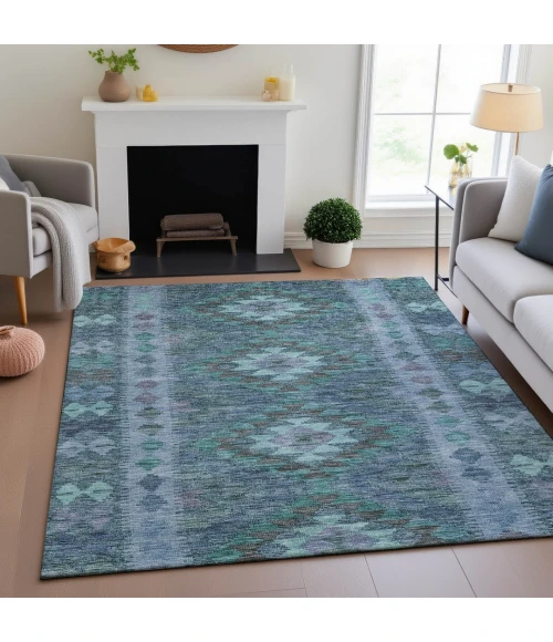 Addison Mayfield Blue AMF1226 5ft. x 7ft. 6in. Rect. Rug