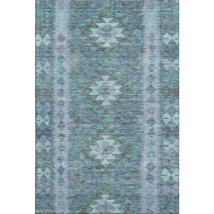 Addison Mayfield Blue AMF1226 - 8ft. Round Rug