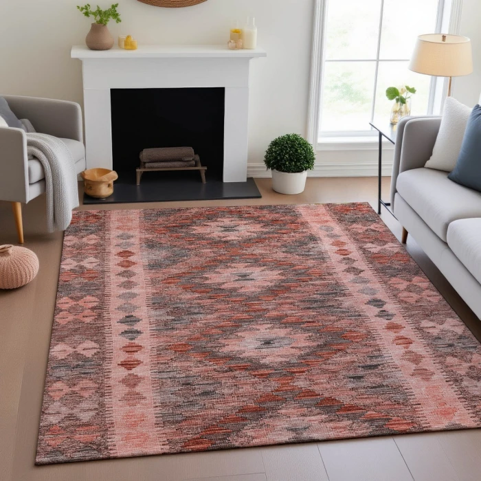 Addison Mayfield Orange AMF1226 5ft. x 7ft. 6in. Rect. Rug