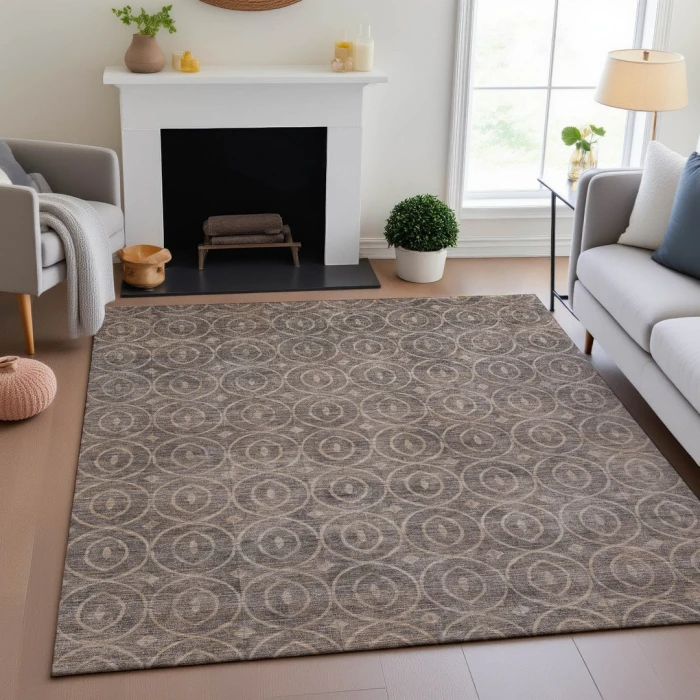 Addison Mayfield Brown AMF1227 5ft. x 7ft. 6in. Rect. Rug