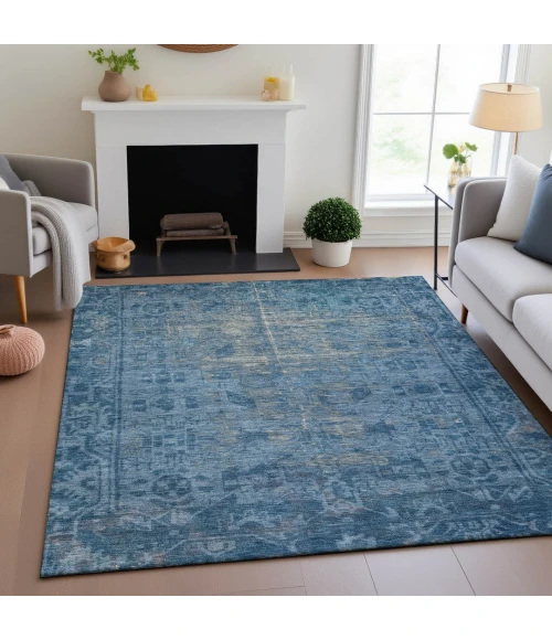 Addison Mayfield Blue AMF1228 2ft. 3in. x 7ft. 6in. Rect. Rug