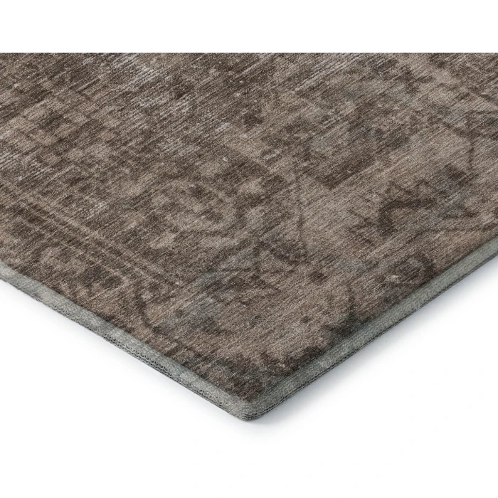 Addison Mayfield Brown AMF1228 - 8ft. Round Rug