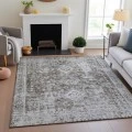 Addison Mayfield Brown AMF1229 - 8ft. Round Rug