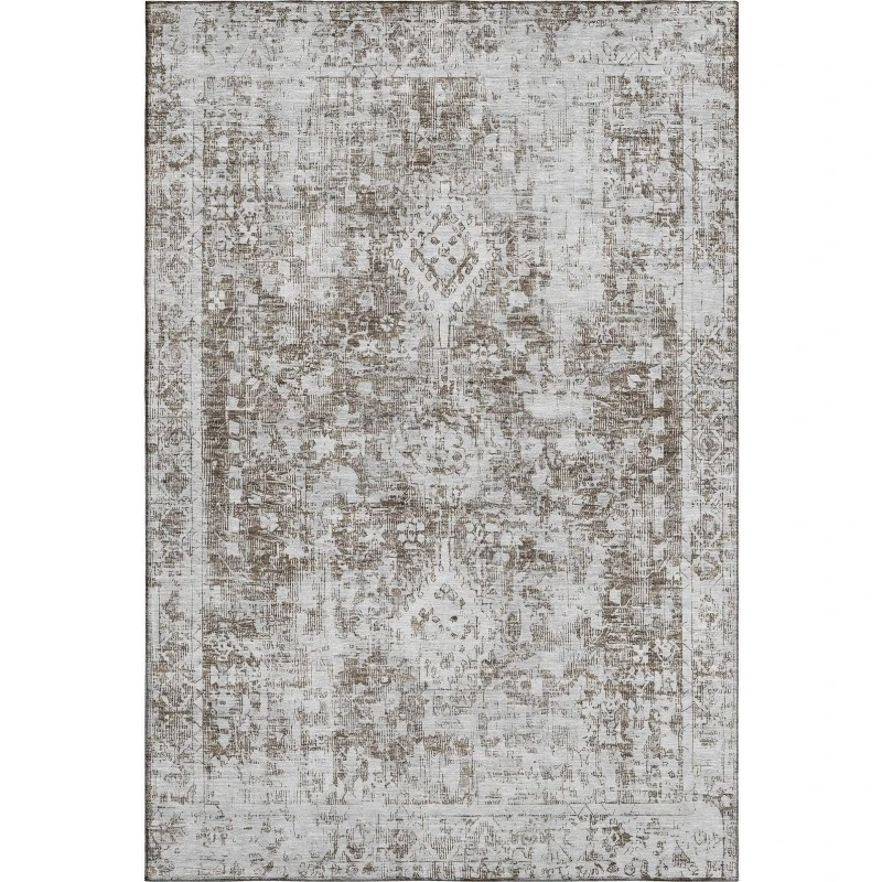 Addison Mayfield Brown AMF1229 - 8ft. Round Rug