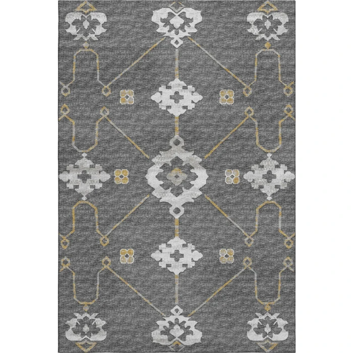 Addison Mayfield Gray AMF122 - 8ft. Round Rug