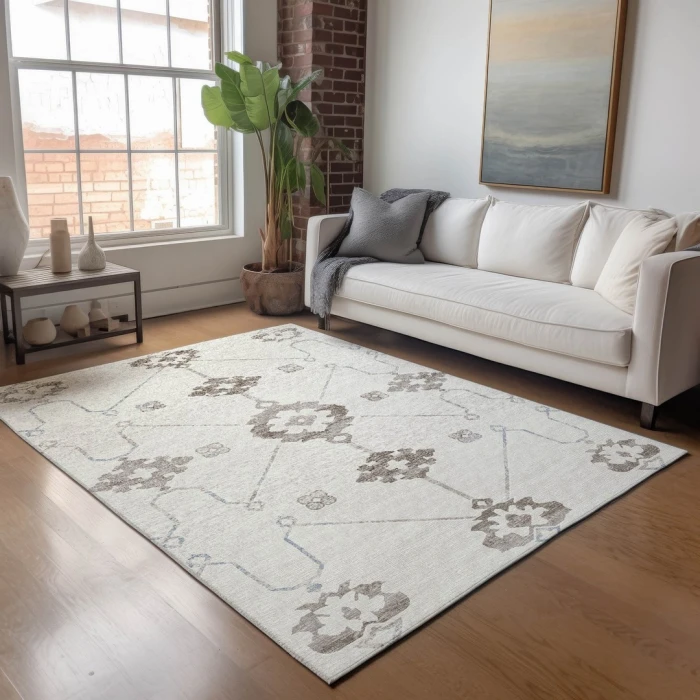 Addison Mayfield Neutral AMF122 - 8ft. Round Rug