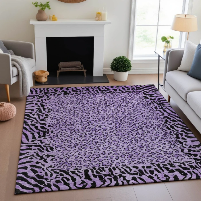 Addison Mayfield Purple AMF1230 9ft. x 12ft. Rect. Rug