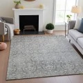 Addison Mayfield Gray AMF1231 - 8ft. Round Rug