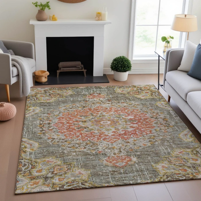 Addison Mayfield Brown AMF1236 5ft. x 7ft. 6in. Rect. Rug