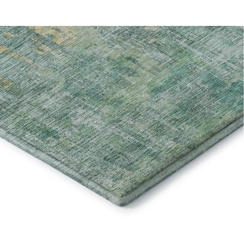 Addison Mayfield Teal AMF1237 - 8ft. Round Rug