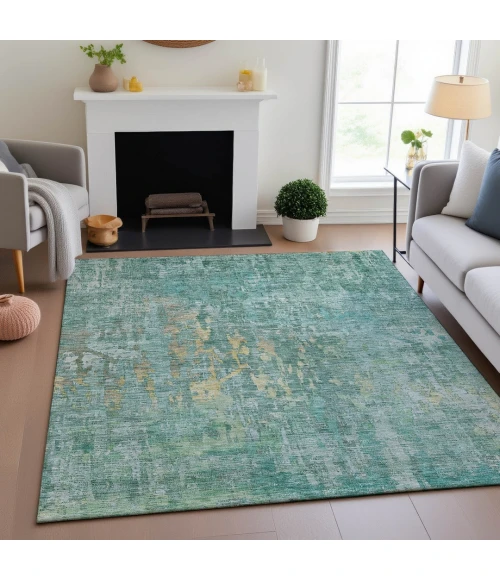 Addison Mayfield Teal AMF1237 8ft. x 10ft. Rect. Rug