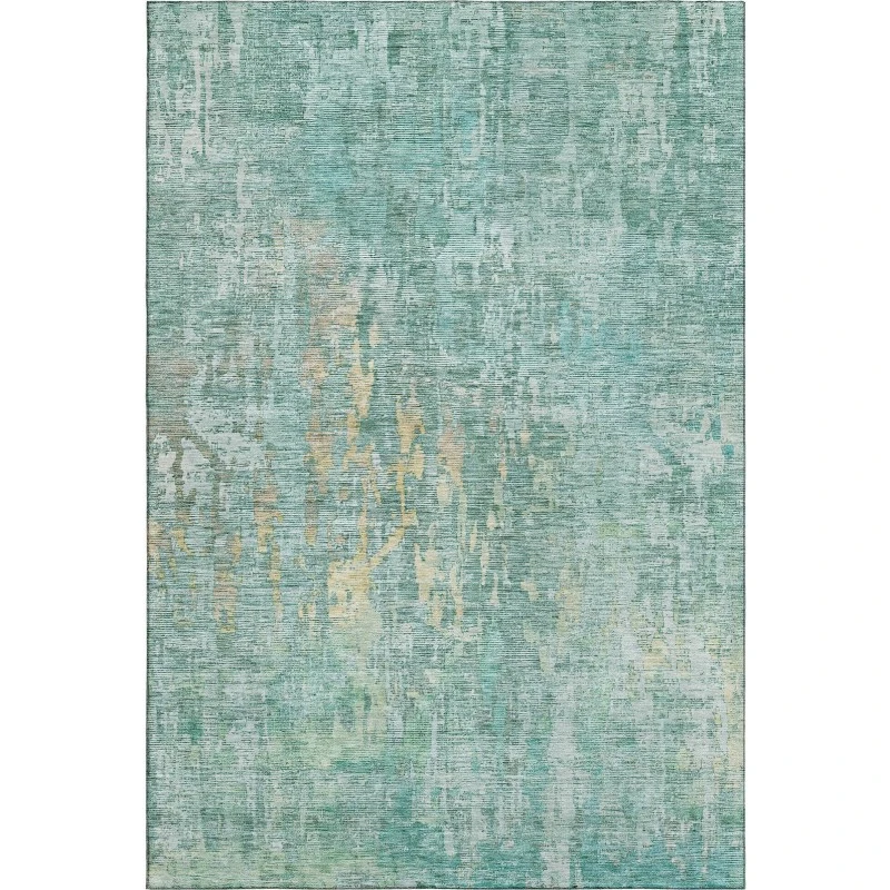 Addison Mayfield Teal AMF1237 - 8ft. Round Rug