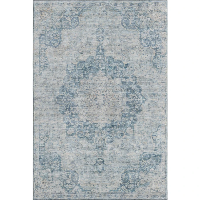 Addison Mayfield Blue AMF1238 - 8ft. Round Rug