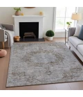 Addison Mayfield Brown AMF1238 - 8ft. Round Rug