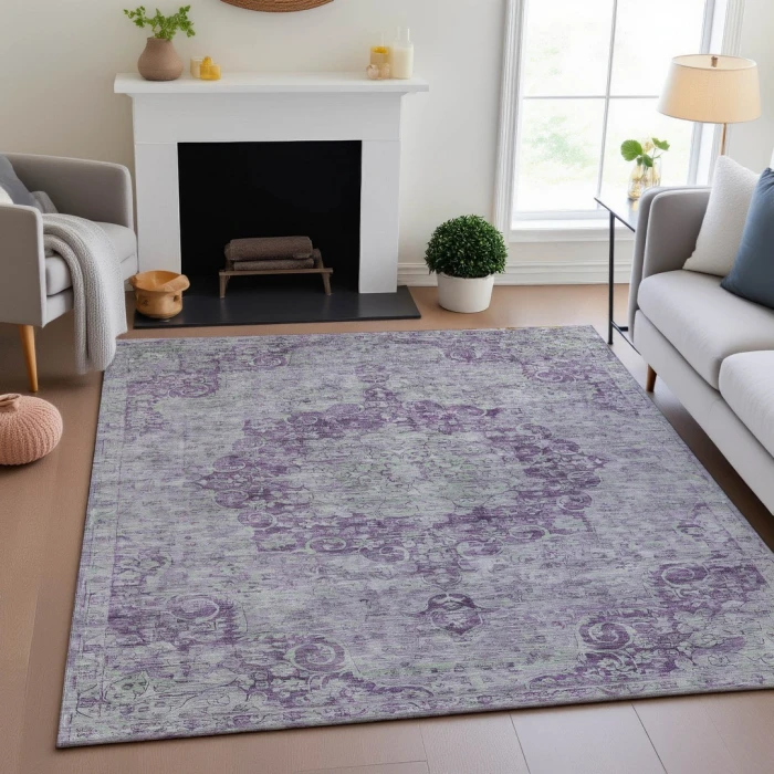 Addison Mayfield Purple AMF1238 9ft. x 12ft. Rect. Rug