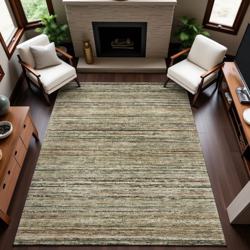 Addison Mayfield Brown AMF1239 - 8ft. Round Rug