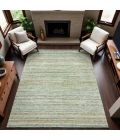 Addison Mayfield Green AMF1239 - 8ft. Round Rug