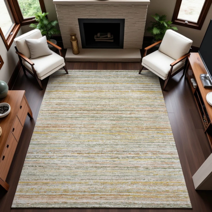 Addison Mayfield Green AMF1239 - 8ft. Round Rug