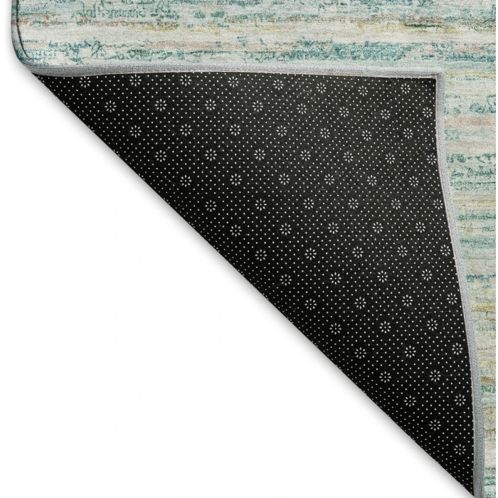 Addison Mayfield Teal AMF1239 - 8ft. Round Rug