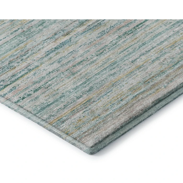 Addison Mayfield Teal AMF1239 - 8ft. Round Rug