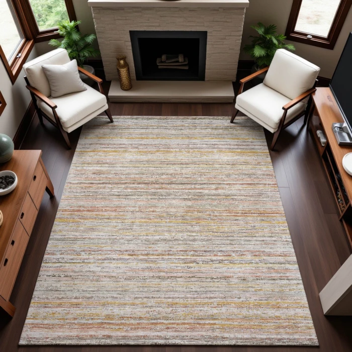 Addison Mayfield Orange AMF1239 5ft. x 7ft. 6in. Rect. Rug
