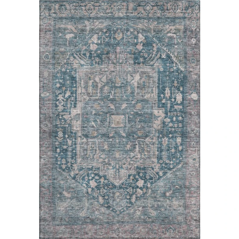 Addison Mayfield Blue AMF1240 - 8ft. Round Rug