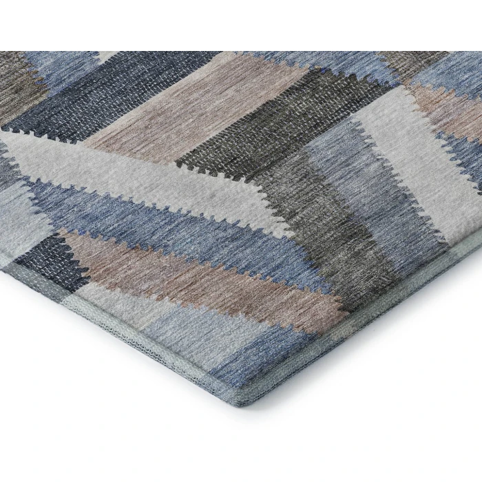 Addison Mayfield Blue AMF1241 - 8ft. Round Rug