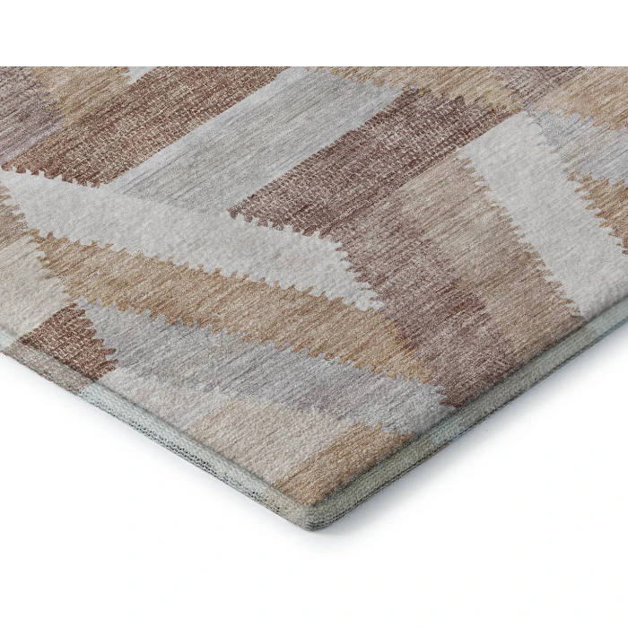 Addison Mayfield Orange AMF1241 - 8ft. Round Rug