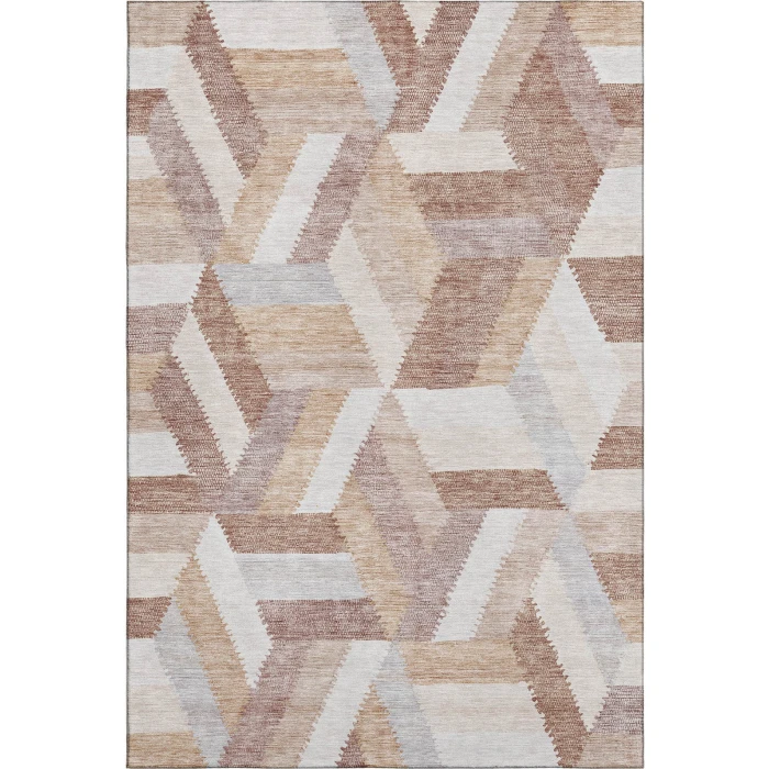 Addison Mayfield Orange AMF1241 - 8ft. Round Rug