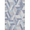 Addison Mayfield Blue AMF1241 - 8ft. Round Rug