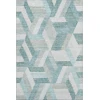 Addison Mayfield Teal AMF1241 - 8ft. Round Rug