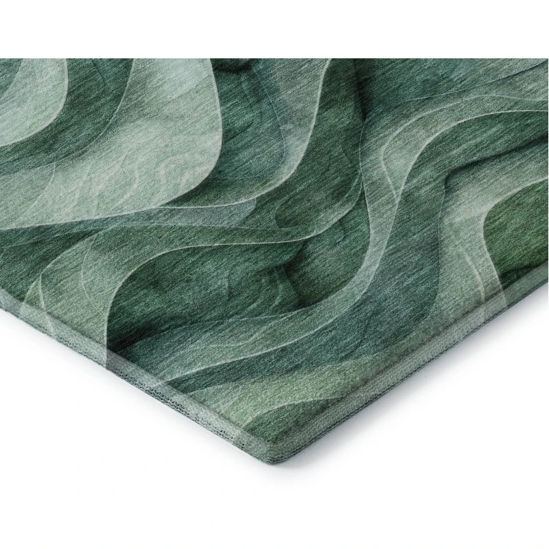 Addison Mayfield Teal AMF1242 - 8ft. Round Rug