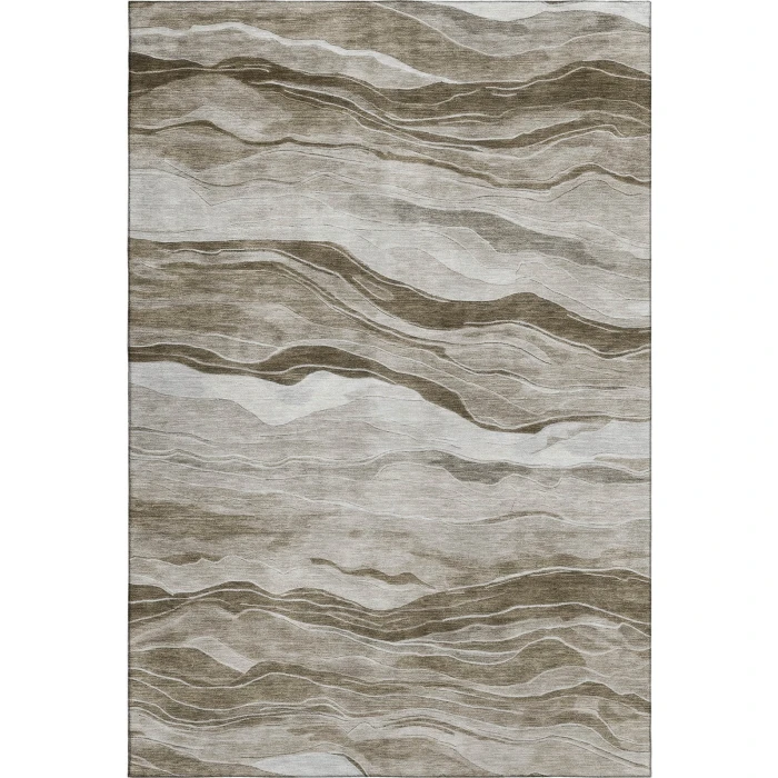 Addison Mayfield Brown AMF1246 - 8ft. Round Rug